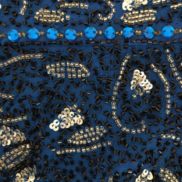 Beautifully crafted sequined high waisted shorts - Picture 2 of 4